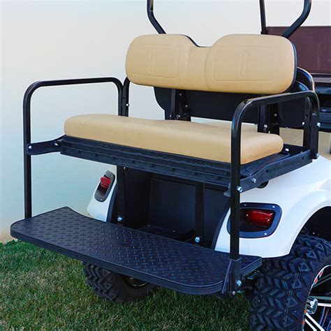 RHOX TXT 96 Golf Cart Seat Kits Complete line of standard duty flip rear seat kits for E-Z-GO TXT. . Golf cart rear seat footplate